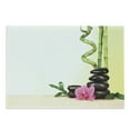 thumbnail image 1 of Spa Cutting Board, Calm Life Theme Relax Bamboo Sprouts and Rocks Meditative Concept, Decorative Tempered Glass Cutting and Serving Board, Large Size, Multicolor, by Ambesonne, 1 of 1