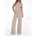 thumbnail image 6 of PRETTYGARDEN Womens 2 Piece Outfits Casual Cap Sleeve Lounge Set Summer Tracksuits Matching Sets Beach Fashion Travel Clothes, 6 of 7