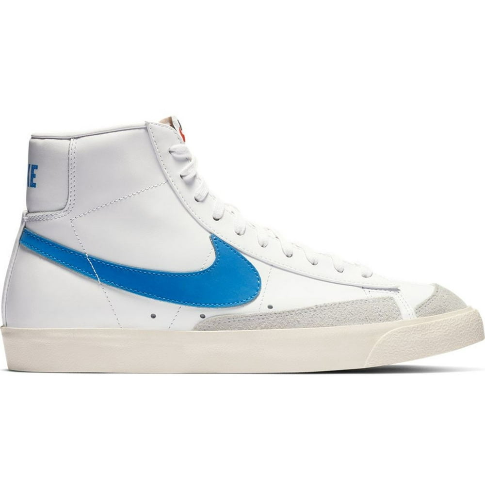 nike blazer mid 77 pacific blue on feet