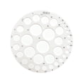 thumbnail image 4 of Rongfmy Circle Drawing Ruler Acrylic Round Hole Ruler for Building Formwork Painting 3 to 25 mm, 4 of 9