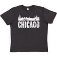 thumbnail image 3 of Inktastic Chicago Skyline Grunge Youth T-Shirt, 3 of 5