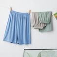 thumbnail image 4 of Amidoa Boys Baggy Solid Color Cargo Shorts – Elastic Waist Summer Casual Shorts,Light Blue,13, 4 of 6