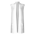 thumbnail image 3 of BLCHUNen Long Cardigan for Women Sleeveless Open Front Lightweight Breathable Stretch Casual Summer Outwear, 3 of 5