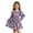 D60 Purple, variant on Likimi Toddler Girls Hallowmas Dress Square Neck Long Sleeve Halloween Cartoon Print For Party Fashionable Dresses Size 12M