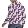 thumbnail image 6 of Pofeuu Leopard Print Print Mens Casual Hooded Collar Drawstring Hoodies Pullover Sweatshirts Casual Long Sleeve Shirts-XX-Large, 6 of 7
