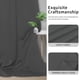 thumbnail image 5 of Cortinas Opacas Térmicas Aislantes Fácil de Usar 86x160 cm Gris, 5 of 7