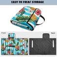 thumbnail image 4 of Uorisanigo Golf Cart Seat Covers - Dustproof Hawaiian Pineapple Flower Golf Cart Seat Blanket Towel with Storage Pockets, Suitable for EZGO, Club Car & More 2-Seat Carts, 51.18"x 30.31", 4 of 6