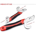 thumbnail image 3 of Set Of 2 Adjustable Wrench, Adjustable Wrench, Snap Grip Universal Wrench, Multifunctional Nut Clamp, Adjustable Wrench Kit 22-32mm, 15-32mm, 9-14mm, 3 of 5