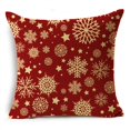 thumbnail image 1 of OMIO funda de cojín con patrón rojo y blanco de Navidad, varios tamaños, funda de almohada decorativa de lino de 40x40cm/45x45cm/50x50cm, 1 of 4