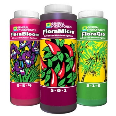 GH Flora Series: FloraGro, FloraBloom, FloraMicro 16oz