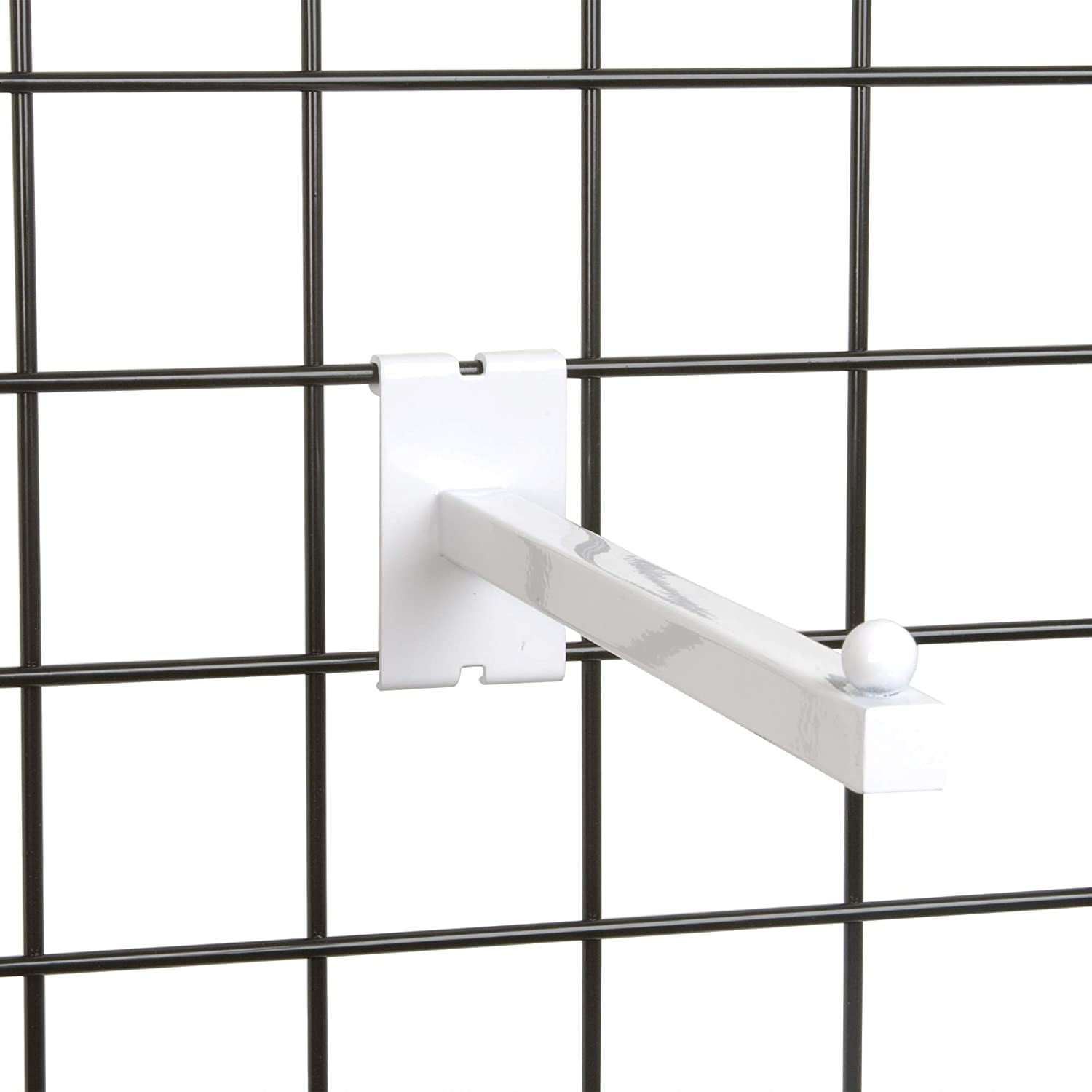 Black 10pk Only Hangers 12" Gridwall Faceout for Gridwall 