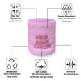 thumbnail image 6 of Couver Pink Breast Cancer Awareness Ribbon Embroidery Wristband(Wrist Sweatband) -1 Pair, 4" Light Pink/HFC, 6 of 9
