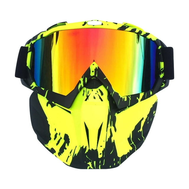Hearth & Gear Lunettes Rétro Moto Tout-Terrain Lunettes de Course Lunettes de Ski Lunettes de Vélo Lunettes sur Lunettes Lunettes de Ski Minces Lunettes pour Tout-Petits Lunettes pour Enfants Équipement d'Hiver