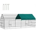 thumbnail image 1 of PawHut 73" Small Animal Cage for Chicken, Rabbits, Chinchillas with Roof, 1 of 10