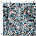thumbnail image 2 of Soimoi Pure Silk Blue Fabric By the Yard - 42 Inch Wide - Florals Print Fabric - Elegant and Timeless Patterns for Fashion and Home Decor Printed Fabric, 2 of 6
