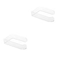 thumbnail image 2 of Bewildely Soporte de papel Acrílico Montado en la pared Baño Cocina Autoadhesivo Organizador Estante Colgador sin perforaciones Estante de Transparente 2piezas, 2 of 6