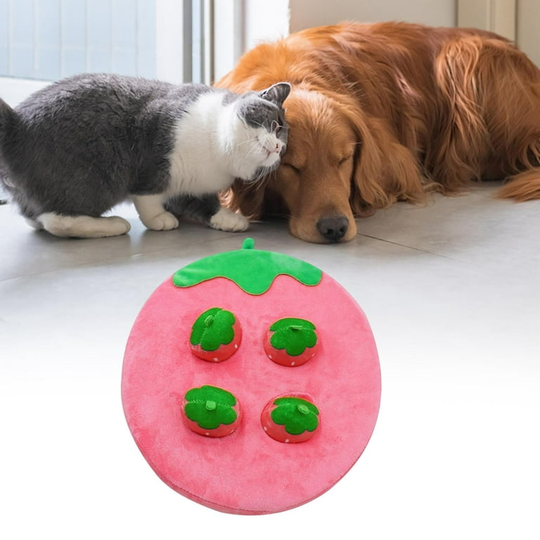Strawberry Dog Chew Toy Durable Puppy Feeder Toys for Iq Training
