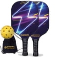 thumbnail image 1 of Pickleball Factory PB00022-1-C Pickleball Starter Set - Lightning Pickleball Paddles Near Me, Graphite Pickleball Set, Carbonfiber Graphite, 1 of 1