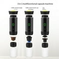 thumbnail image 4 of Máquina de Café Portátil Eléctrica Inalámbrica para Coche y Hogar Camping Cafetera 3in1 Cápsula en Polvo Cafetera de Viaje, A, 4 of 5