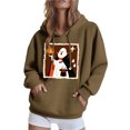 thumbnail image 2 of Sudadera con capucha de manga larga para mujer, informal, con capucha, para exteriores y chaquetas, ropa deportiva de moda para mujer, con capucha y ropa de invierno, sudadera con capucha de manga lar, 2 of 6