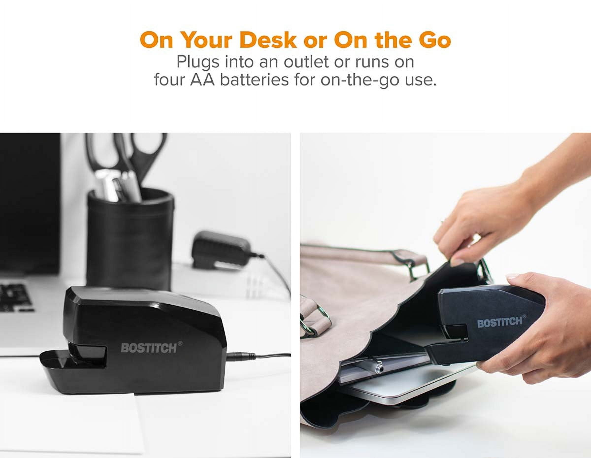 Bostitch Portable Battery or Electric Stapler, 20-Sheet Capacity