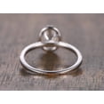 thumbnail image 2 of Oval Cut 2.00 ct Halo Moissanite Engagement Ring with 18k Gold Plating, 2 of 5
