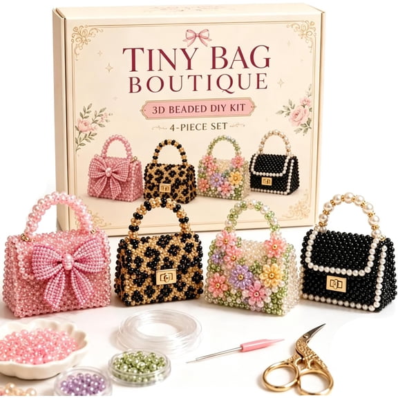 Creative Beaded Mini World 3D DIY Kit Collection, Tiny 3D Beaded Animal DIY Kit, Petite Beaded Animal Craft Kit, DIY Creative Jewelry Art Craft, Gifts for Craft Lovers