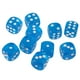 thumbnail image 2 of Dados acrílicos de seis caras de 16 mm para juegos de mesa, juegos de rol, enseñanza de matemáticas Azul, 2 of 9