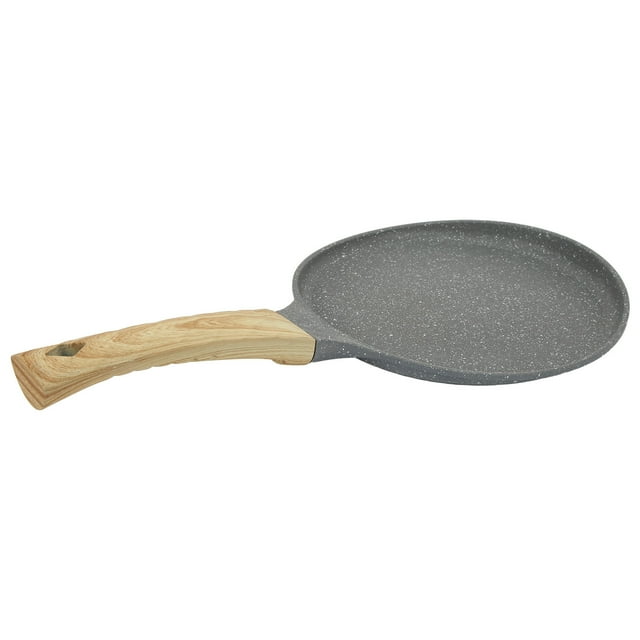 Flat Bottom Pan, Nonstick Frying Pan, Heating Stick Cooking Pan With Handle For Gas Electric Induction Ceramic Stoves