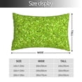 thumbnail image 2 of Kdxio Cotton Pillow Cases 20"x30" Pillowcases,Soft and Breathable Bedroom Pillow Cases-Lime green glitter-No Pillow Core, 2 of 5