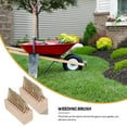 thumbnail image 5 of IBASETOY 2Pcs Wooden Handle Steel Wire Brush for Moss and Grass Removal in Yard Garden Supply, 5 of 8
