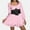 P-Pink, variant on 2025 Women's Ladies Soft Velvet High Neck Dress for Women Mrs Santa Claus Costume Casual Tan Dress Christmas Fancy Dress Outfit