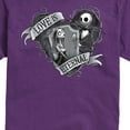 thumbnail image 2 of The Nightmare Before Christmas - Jack And Sally Love Eternal - Men's Short Sleeve Graphic T-Shirt, 2 of 4