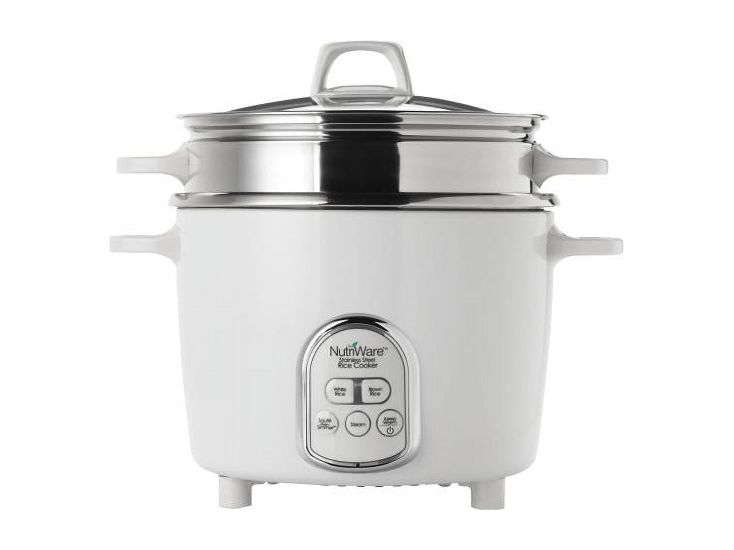 Miracle Exclusives Automatic Stainless Steel Rice Cooker Model ME81 with Vegetable Steamer Walmart