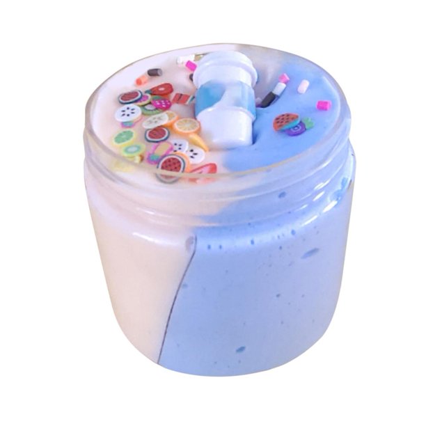 Slime 2 colores DIY Butter Best Gifts Cup Toy para niños niñas (piel) azul