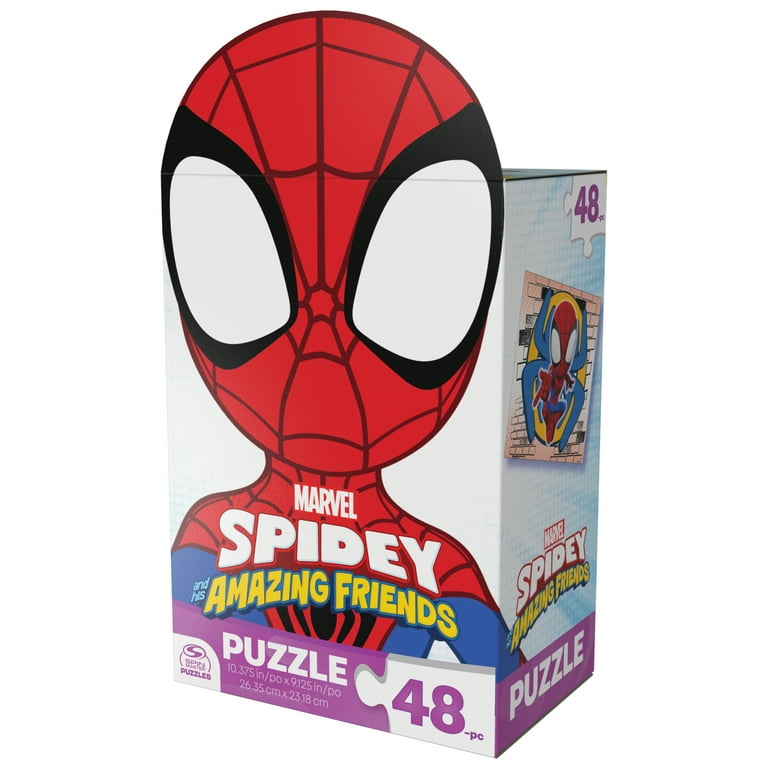 Spidey and His Amazing Friends, 48-Piece Spiderman Puzzle for Kids