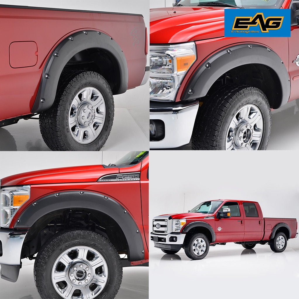 EAG Fit 1116 Ford F250/F350 Super Duty Textured Black Pocket Fender