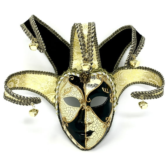 Jester Joker Mask, Venetian Masquerade Carnival Party Masks for Halloween Mardi Gras Cosplay