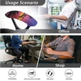 thumbnail image 7 of FKELYI Beach Palm Tree Print Office Chair Cover with Armrest Covers Anti-Dust High Back Office Desk Chair Slipcovers for Office Home Decoration, 4 Pcs Set, 7 of 7