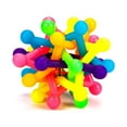 thumbnail image 4 of 2 pelotas mordedoras molares arcoíris para perros: juguetes de goma para la dentición de cachorros, para fortalecer el vínculo y el ejercicio (pequeñas), 4 of 8