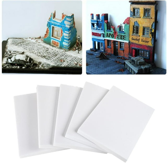 Base de diorama artesanal Hugo espuma blanca 295x200x20mm