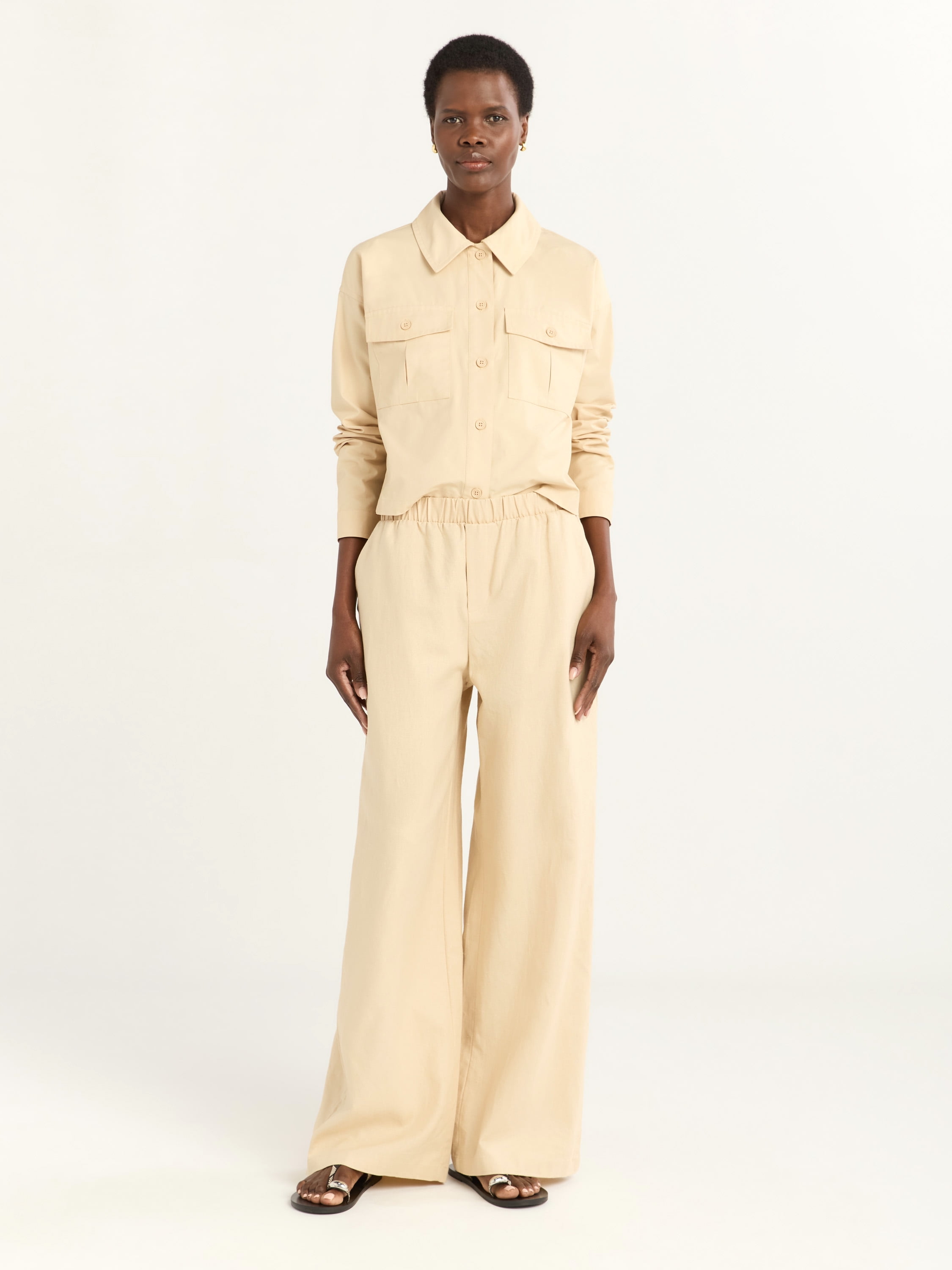 LIDNM LINEN WOOL FATIGUE PANTS サイズL LIDNM / Llife ONLINE STORE / SILK LINEN SUCKER FATIGUE PANTS