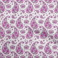 thumbnail image 1 of oneOone Georgette Viscose Fuschia Pink Fabric Asian Paisley With Floral Sewing Craft Projects Fabric Prints By Yard 42 Inch Wide, 1 of 4
