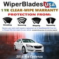 thumbnail image 2 of 2016 Kia Cadenza Beam Wiper Blades Wipers w/1yr Warranty (Set of 2), 2 of 5