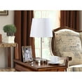 thumbnail image 2 of IN Room Furniture Designs Metal Table Lamps in Brushed Nickel/White (Set of 2), 2 of 3