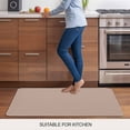 thumbnail image 5 of Warm Beige Door Mat&nbsp;Indoor Outdoor Entrance, Non Slip Small Rug for Kitchen Bathroom Entryway Rug, Solid Color Farmhouse Beige Washable Doormat Floor Mat for Office Home Decor 18x30 Inch, 5 of 8