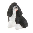 thumbnail image 2 of 1/64 animales miniatura perro cachorro Mini casa de escritorio casa de muñecas Negro Blanco perfke Juguetes De Figuras En Miniatura, 2 of 9
