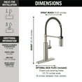 thumbnail image 3 of Delta Antoni: Single-Handle Pull-Down Spring Kitchen Faucet, 3 of 4