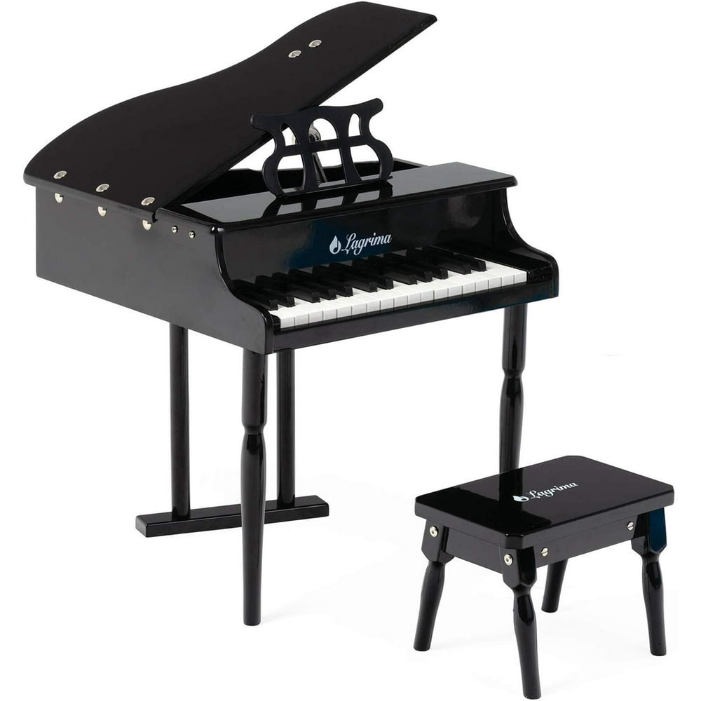 LAGRIMA Classical Kids Piano, 30 Keys Wood Mini Baby Grand Piano w