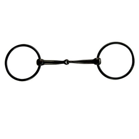 Coronet Black Sweet Iron Loose Ring Snaffle Bit - 4